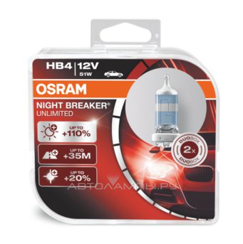 Osram HB4 9006 Nightbreaker Unlimited + 110%